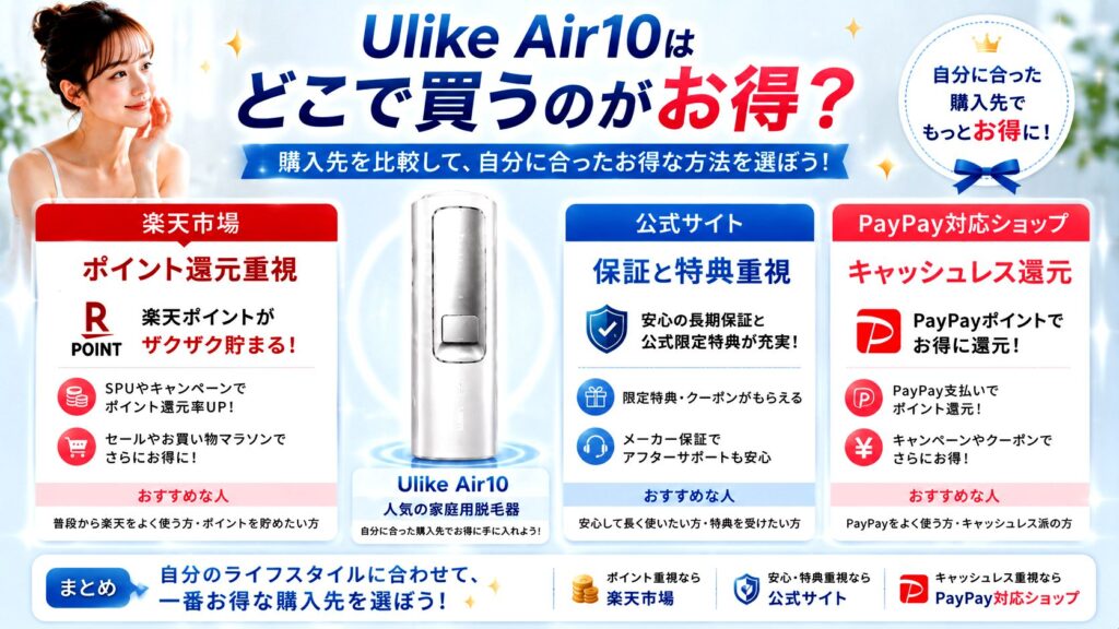 Ulike Air10を最もお得に購入する方法