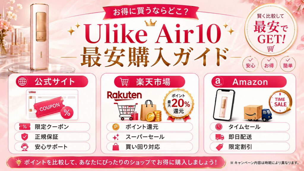 Ulike Air10の最新キャンペーン情報
