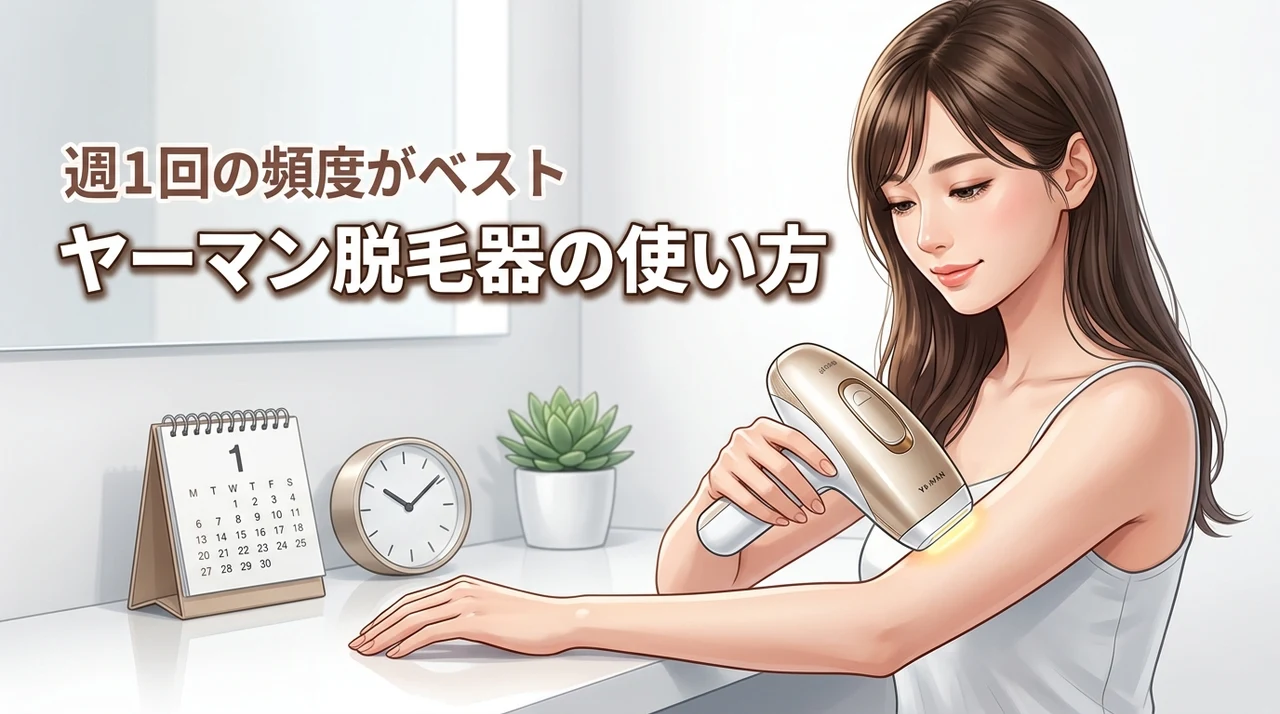 ヤーマン脱毛器の使い方と頻度を部位別に解説!効果を最大限に高める正しいケア方法は?