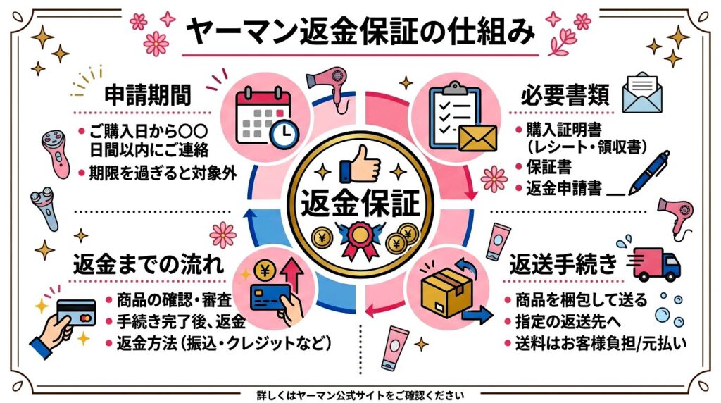 ヤーマン脱毛器の返金手続きを完全ガイド
