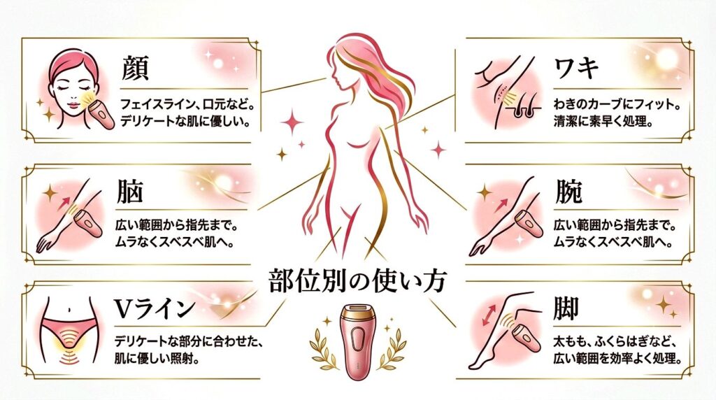 部位別の推奨ケア頻度とポイント