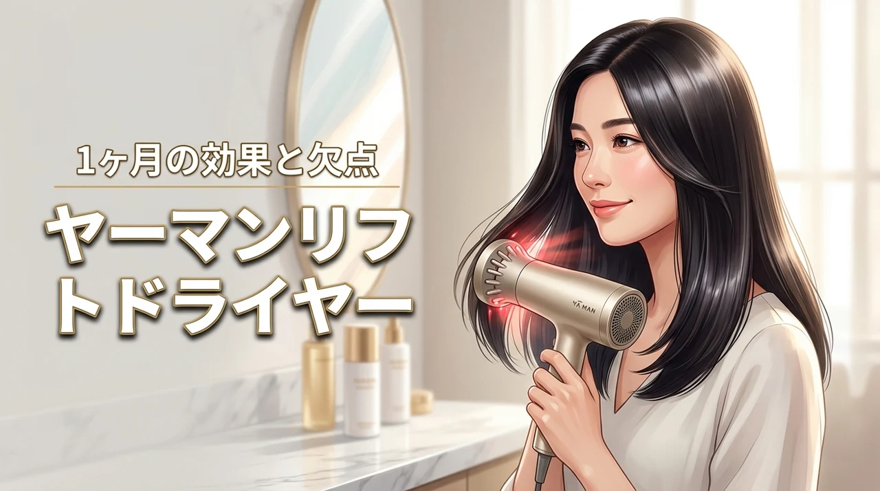 ヤーマンリフトドライヤーを1ヶ月使った感想は？後悔する前に知りたいデメリットと効果